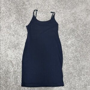 Navy Blue Sleeveless Dress